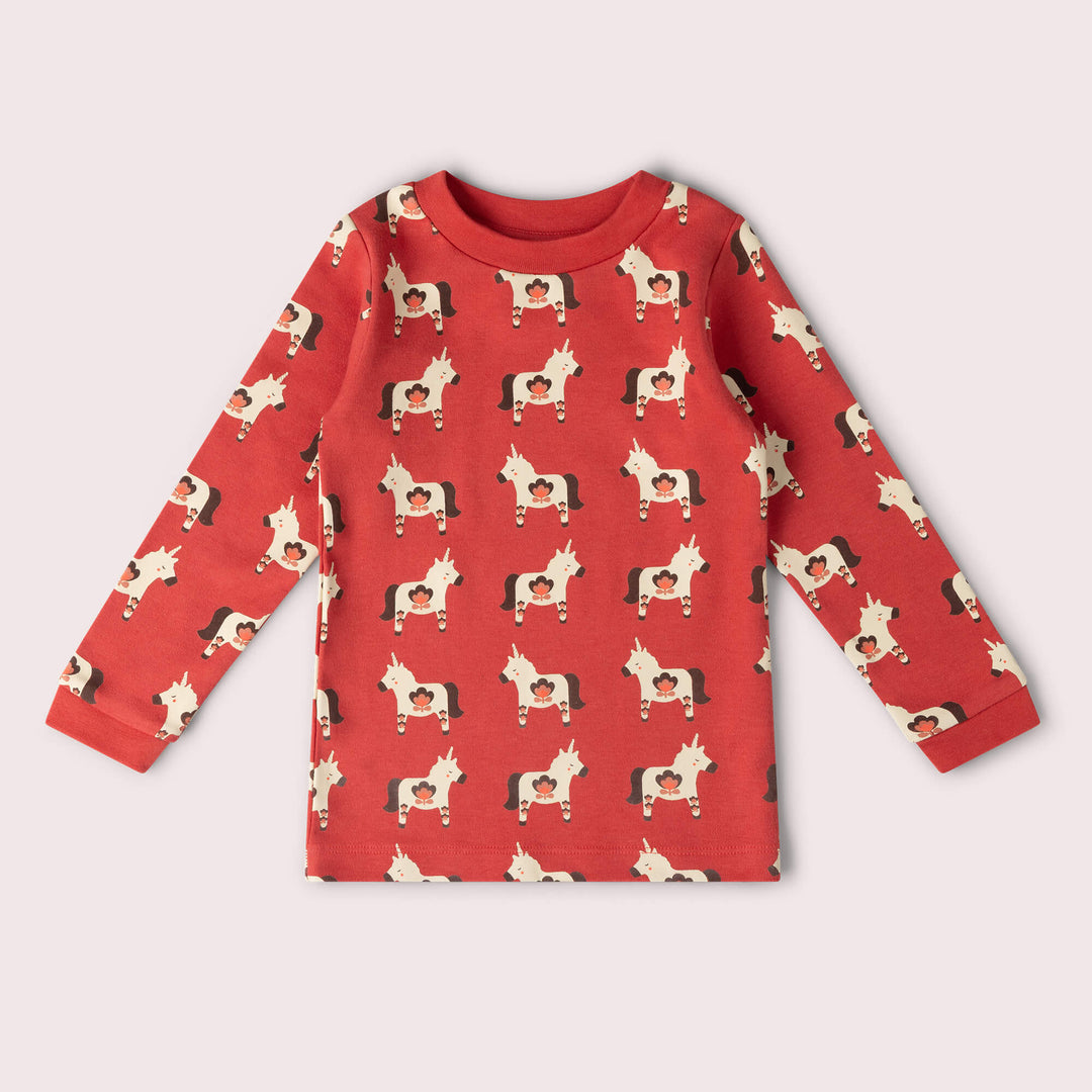 Little Unicorns Long Sleeve T-Shirt Purple / 7-8y