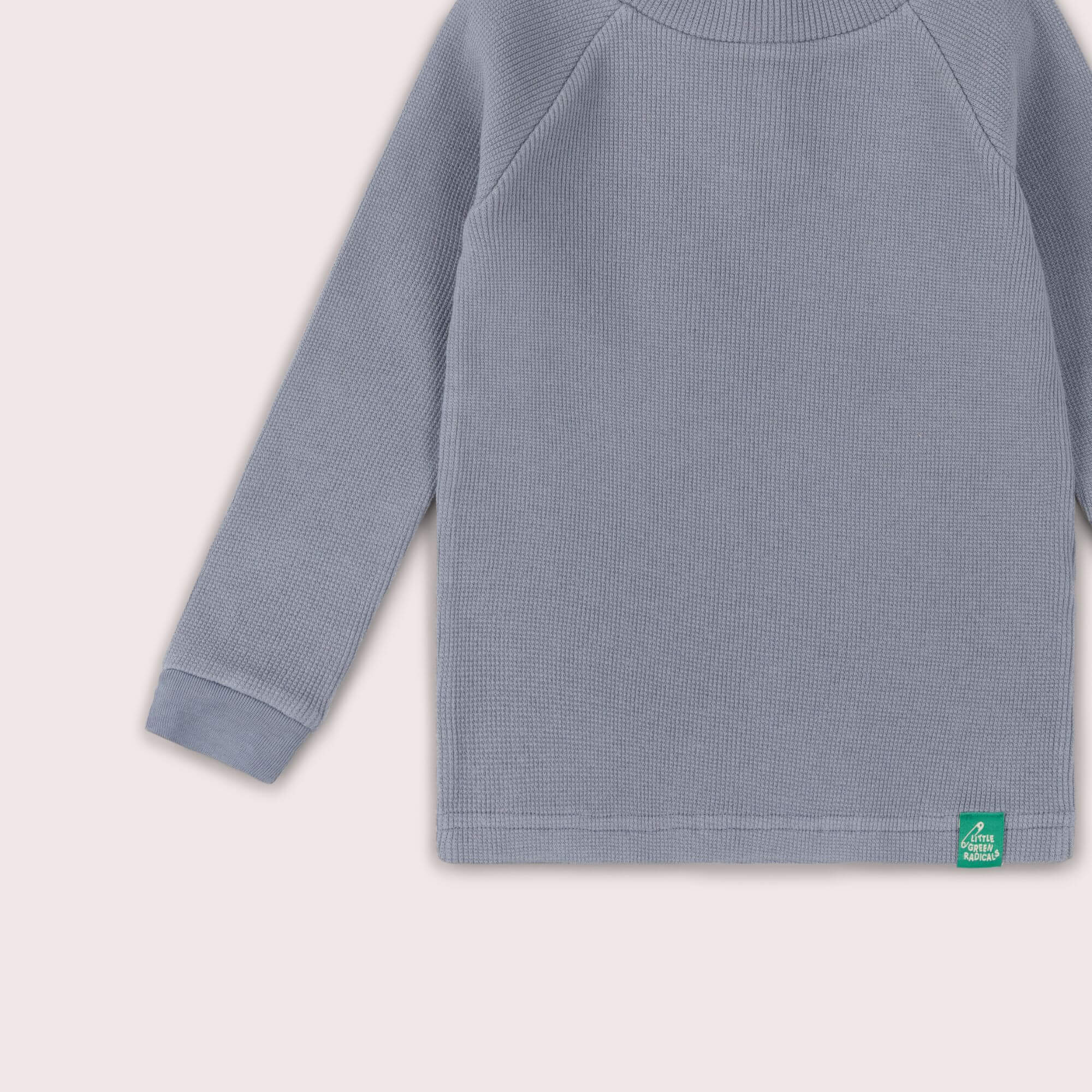Corn Blue Waffle Long Sleeve Cosy Top