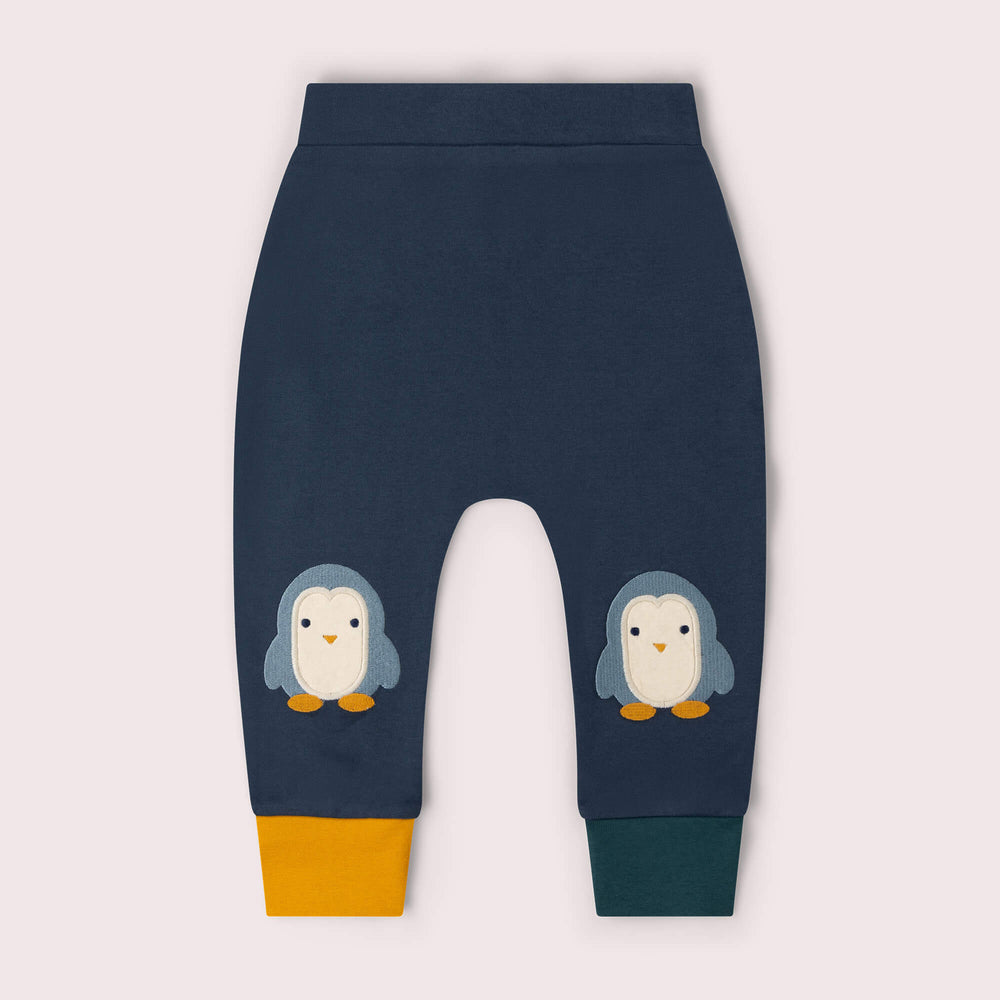 Blue Penguin Knee Patch Joggers Navy / 5-6y