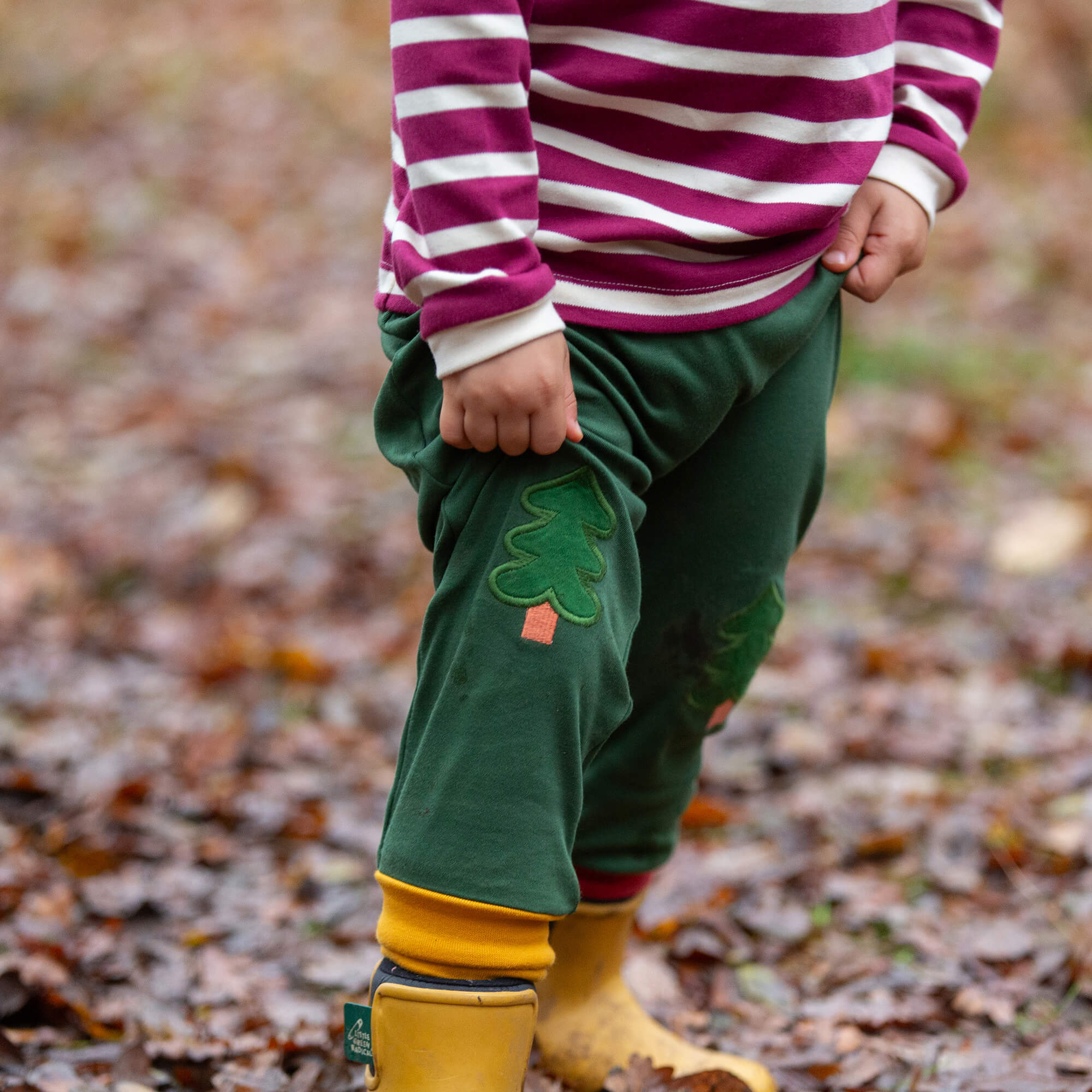 Woodland World Knee Patch Joggers Green / 7-8y