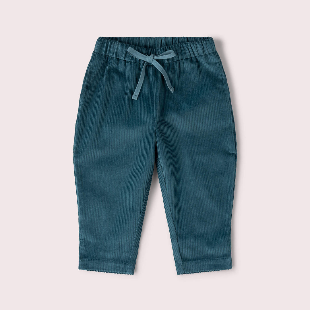 Calm Sea Corduroy Comfy Trousers Blue / 7-8y