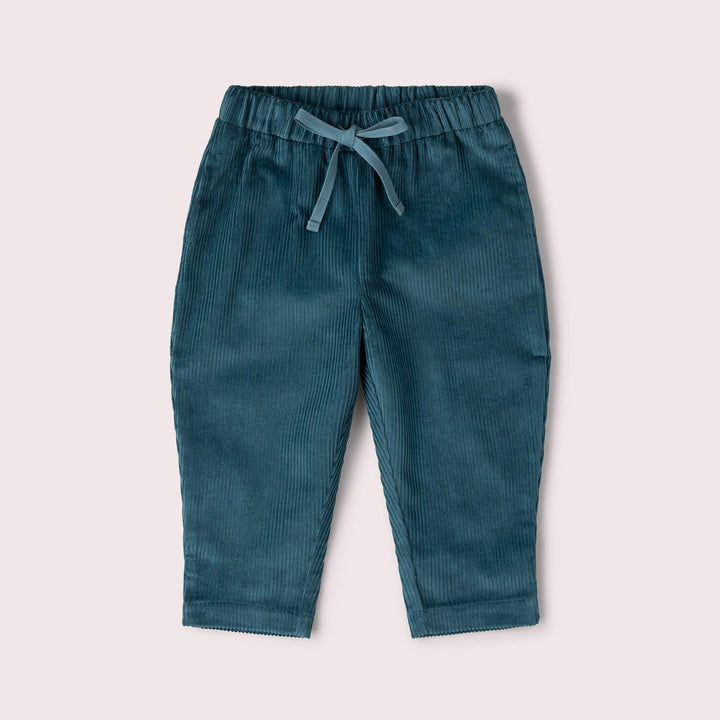 Calm Sea Corduroy Comfy Trousers Blue / 7-8y