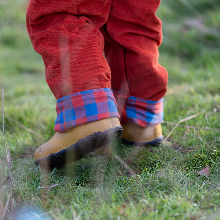 Burnt Ochre Corduroy Lined Adventure Jeans Red / 7-8y