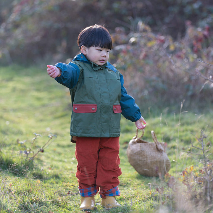 Burnt Ochre Corduroy Lined Adventure Jeans Red / 7-8y