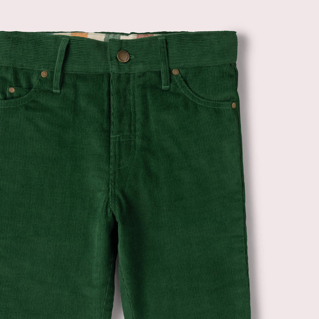Olive Green Corduroy Lined Adventure Jeans Green / 7-8y