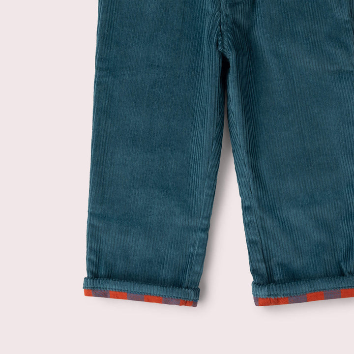 Calm Sea Corduroy Lined Adventure Jeans Blue / 7-8y