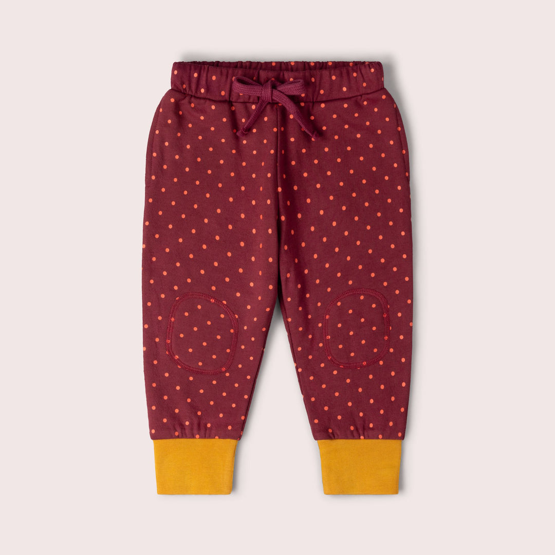 Autumn Polkadot Knee Patch Cosy Joggers