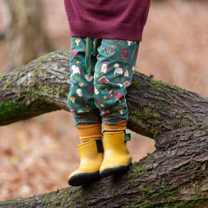Woodland World Knee Patch Cosy Joggers Green / 7-8y