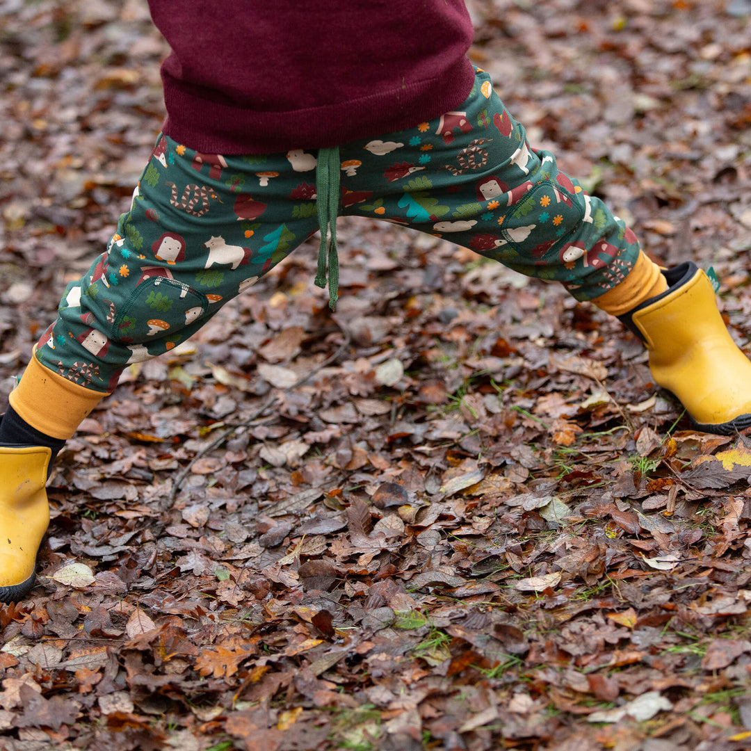 Woodland World Knee Patch Cosy Joggers Green / 7-8y