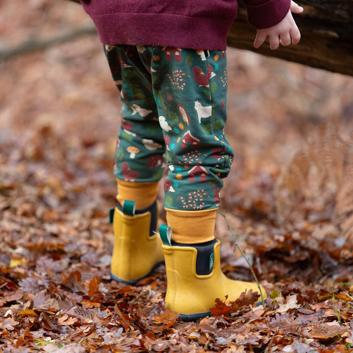 Woodland World Knee Patch Cosy Joggers Green / 7-8y