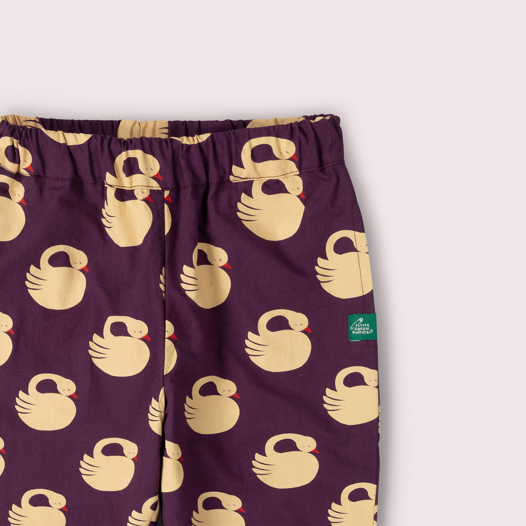 Sleeping Swans Parachute Joggers Purple / 4-5y