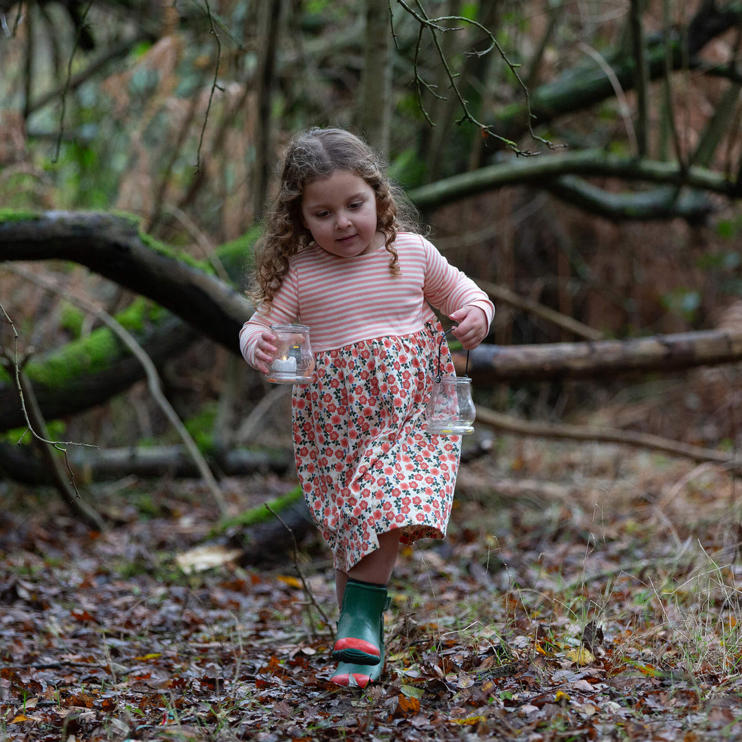 Petals Easy Peasy Long Sleeve Dress Multi / 4-5y