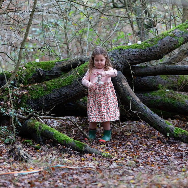 Petals Easy Peasy Long Sleeve Dress Multi / 4-5y