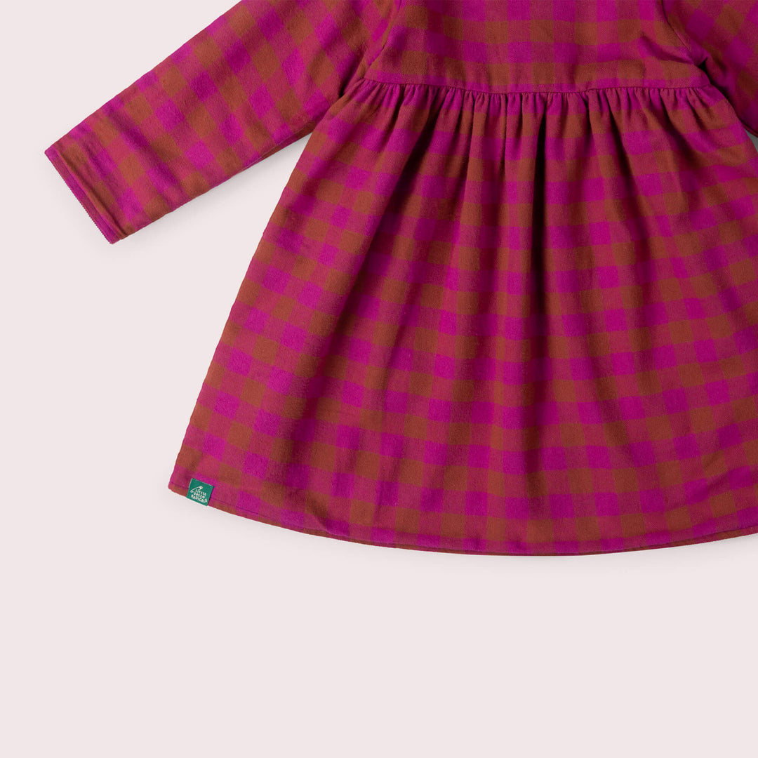 Berry Reversible Corduroy Pocket Dress Purple / 7-8y