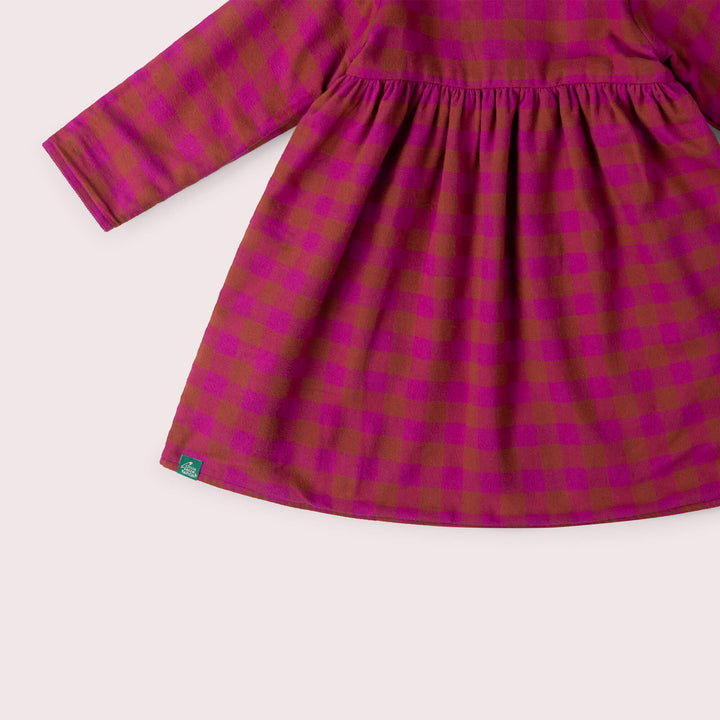 Berry Reversible Corduroy Pocket Dress Purple / 7-8y