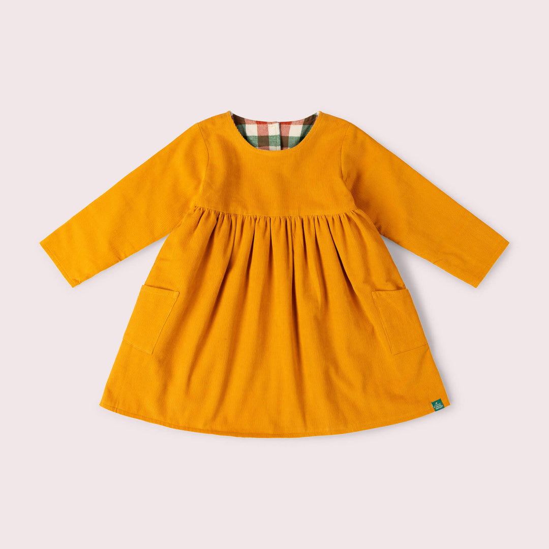Sunflower Reversible Corduroy Pocket Dress Gold / 7-8y