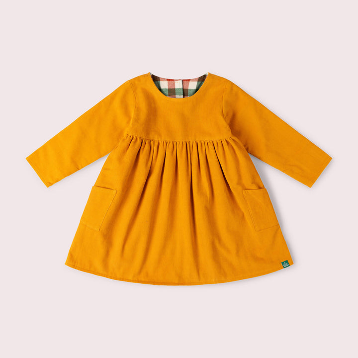 Sunflower Reversible Corduroy Pocket Dress Gold / 7-8y