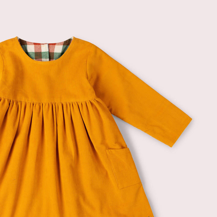 Sunflower Reversible Corduroy Pocket Dress Gold / 7-8y