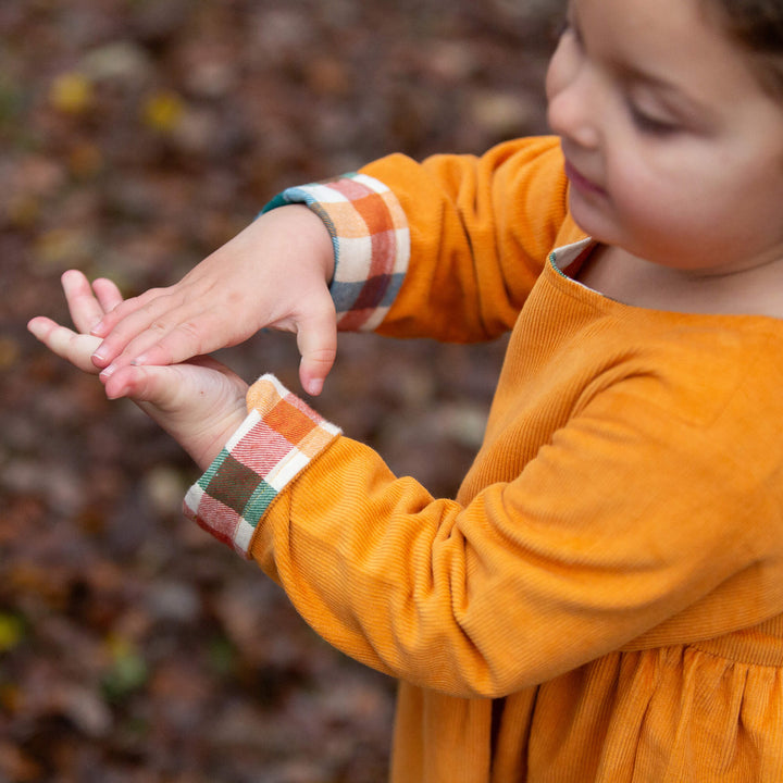 Sunflower Reversible Corduroy Pocket Dress Gold / 7-8y