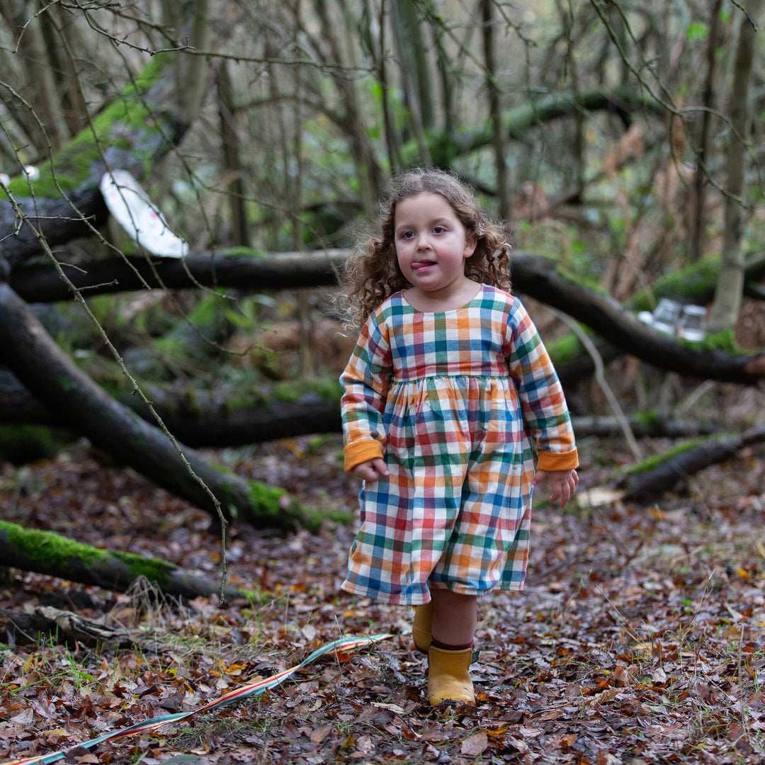 Sunflower Reversible Corduroy Pocket Dress Gold / 7-8y