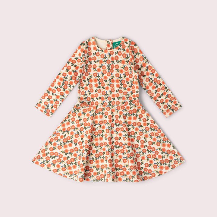 Petals Long Sleeve Spinny Dress Multi / 5-6y