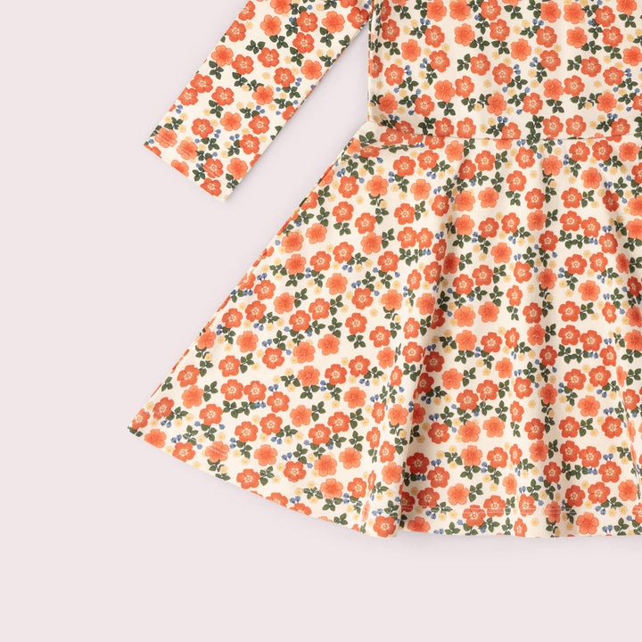 Petals Long Sleeve Spinny Dress Multi / 5-6y