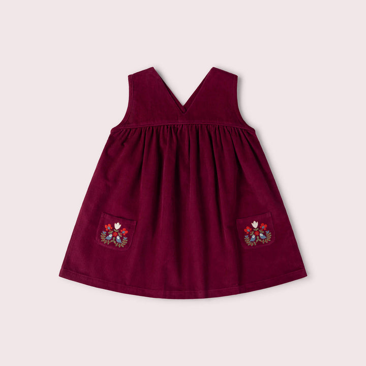 Berry Corduroy Swing Dress Purple / 7-8y