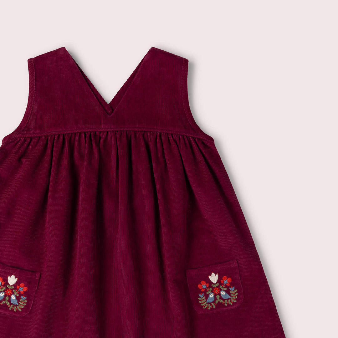Berry Corduroy Swing Dress Purple / 7-8y