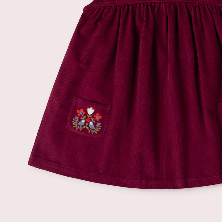 Berry Corduroy Swing Dress Purple / 7-8y