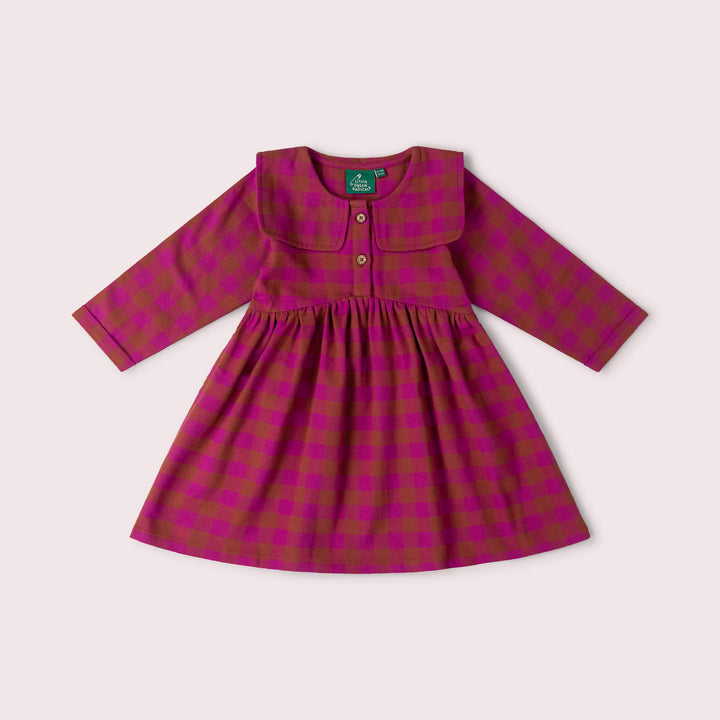 Berry Check Sailor Dress Multi / 7-8y