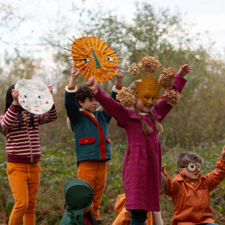 Berry Check Sailor Dress Multi / 7-8y