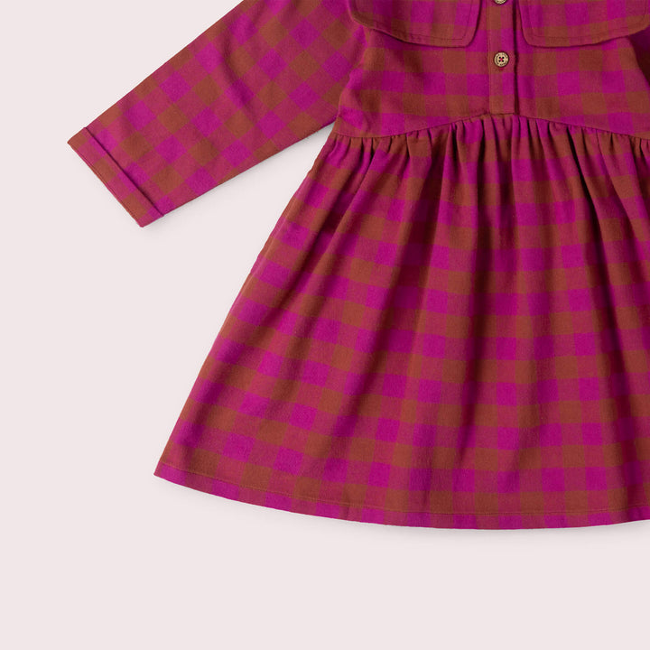 Berry Check Sailor Dress Multi / 7-8y