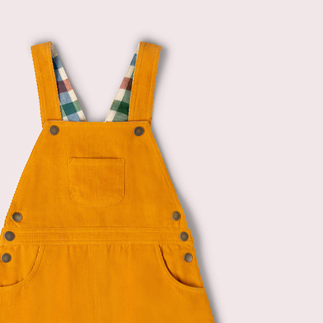 Sunflower Reversible Pinafore Dress Gold / 7-8y