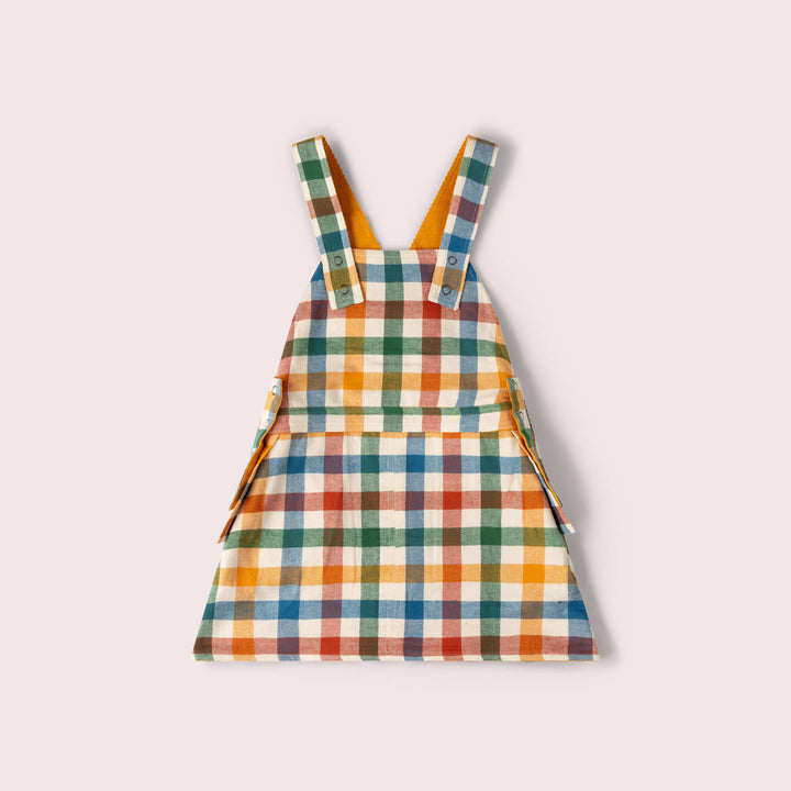 Sunflower Reversible Pinafore Dress Gold / 7-8y