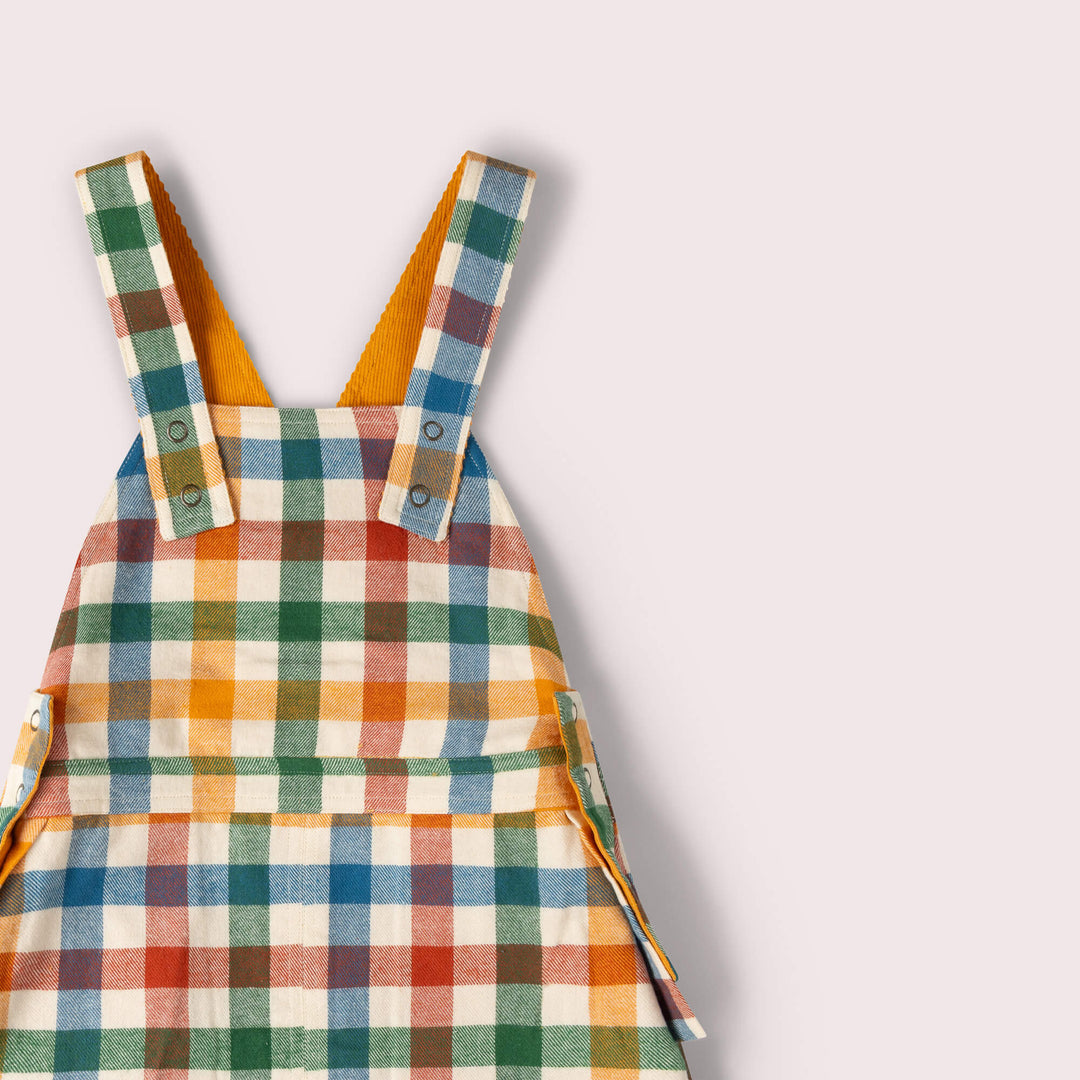 Sunflower Reversible Pinafore Dress Gold / 7-8y