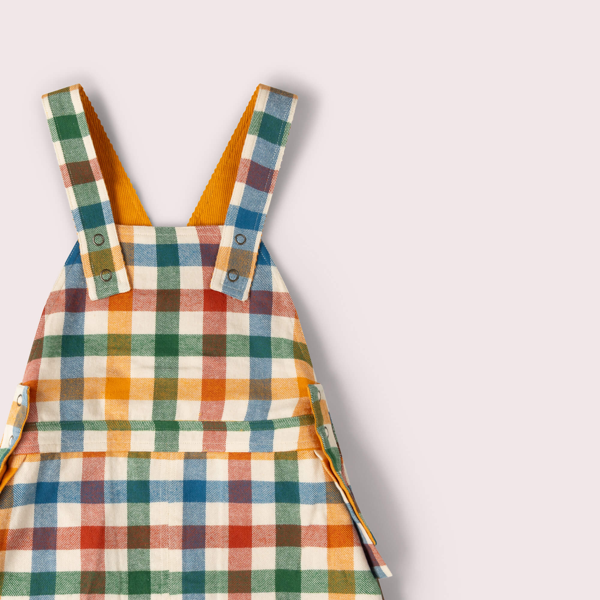 Sunflower Reversible Pinafore Dress Gold / 7-8y