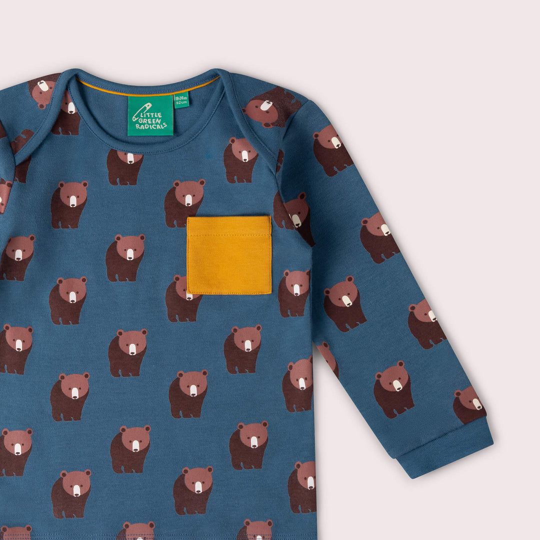 Blue Bears Organic T-Shirt & Jogger Playset Blue / 4-5y