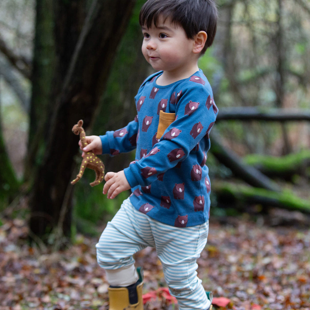 Blue Bears Organic T-Shirt & Jogger Playset Blue / 4-5y
