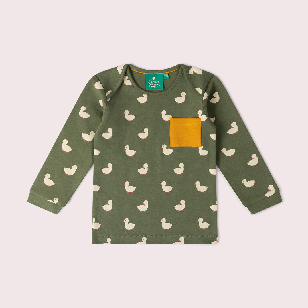 Olive Ducks Organic T-Shirt & Jogger Playset Green / 4-5y