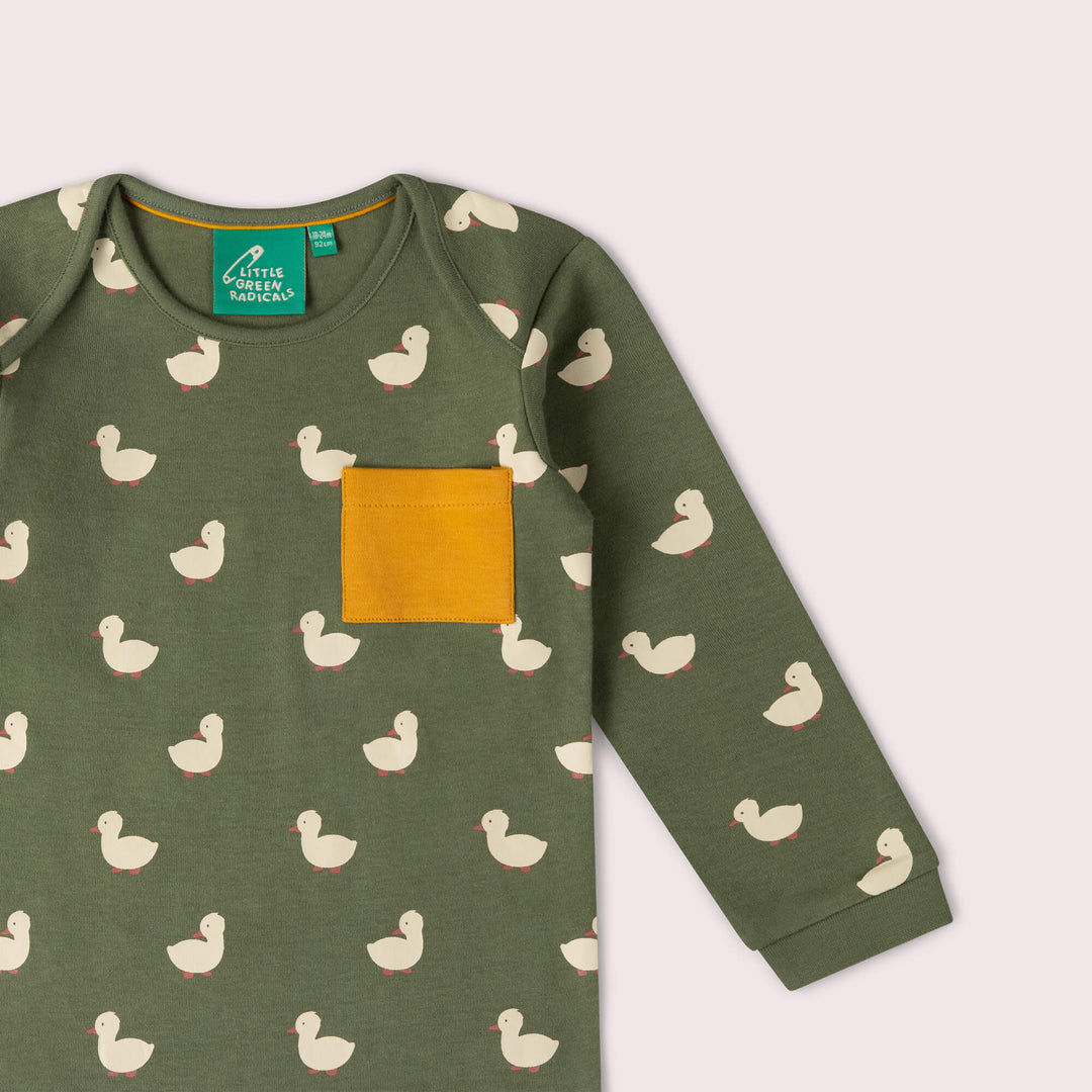 Olive Ducks Organic T-Shirt & Jogger Playset Green / 4-5y