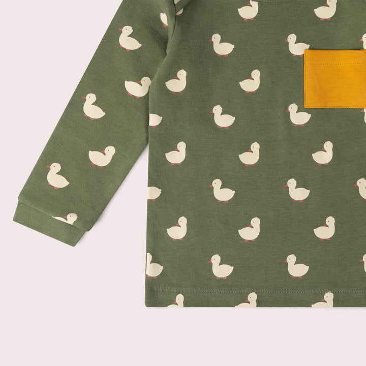 Olive Ducks Organic T-Shirt & Jogger Playset Green / 4-5y