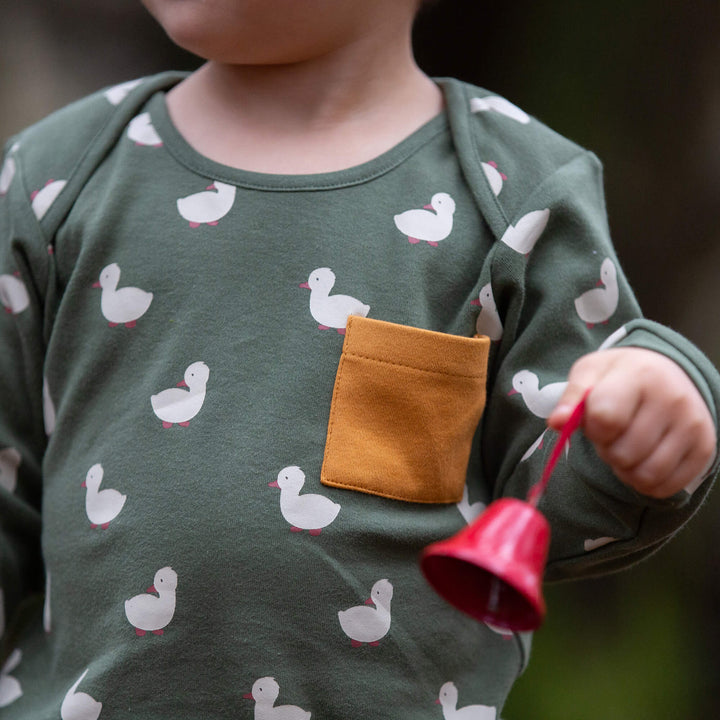 Olive Ducks Organic T-Shirt & Jogger Playset Green / 4-5y