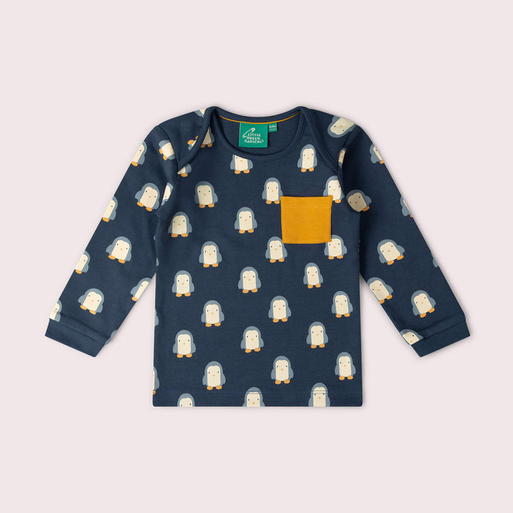 Blue Penguins Organic T-Shirt & Jogger Playset Navy / 4-5y