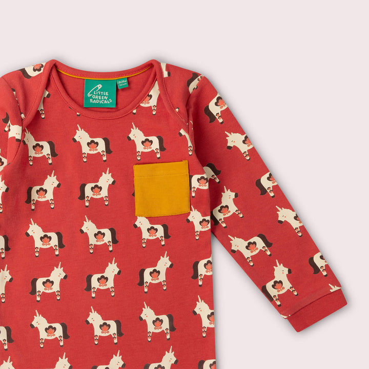 Little Unicorns Organic T-Shirt & Jogger Playset Purple / 4-5y