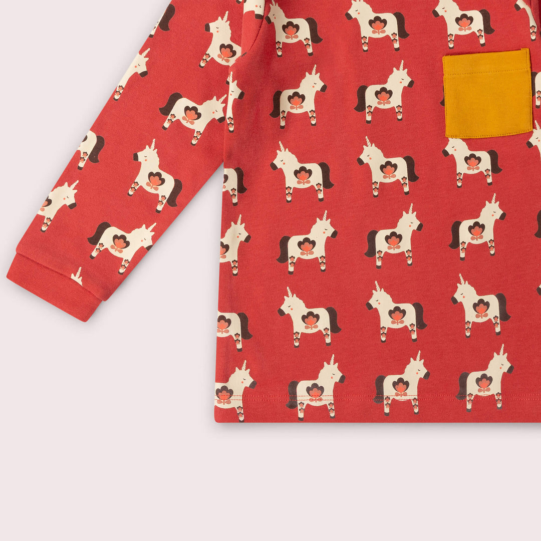 Little Unicorns Organic T-Shirt & Jogger Playset Purple / 4-5y