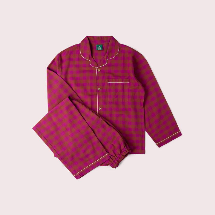 Berry Check Adult Classic Pyjamas Multi / X Large
