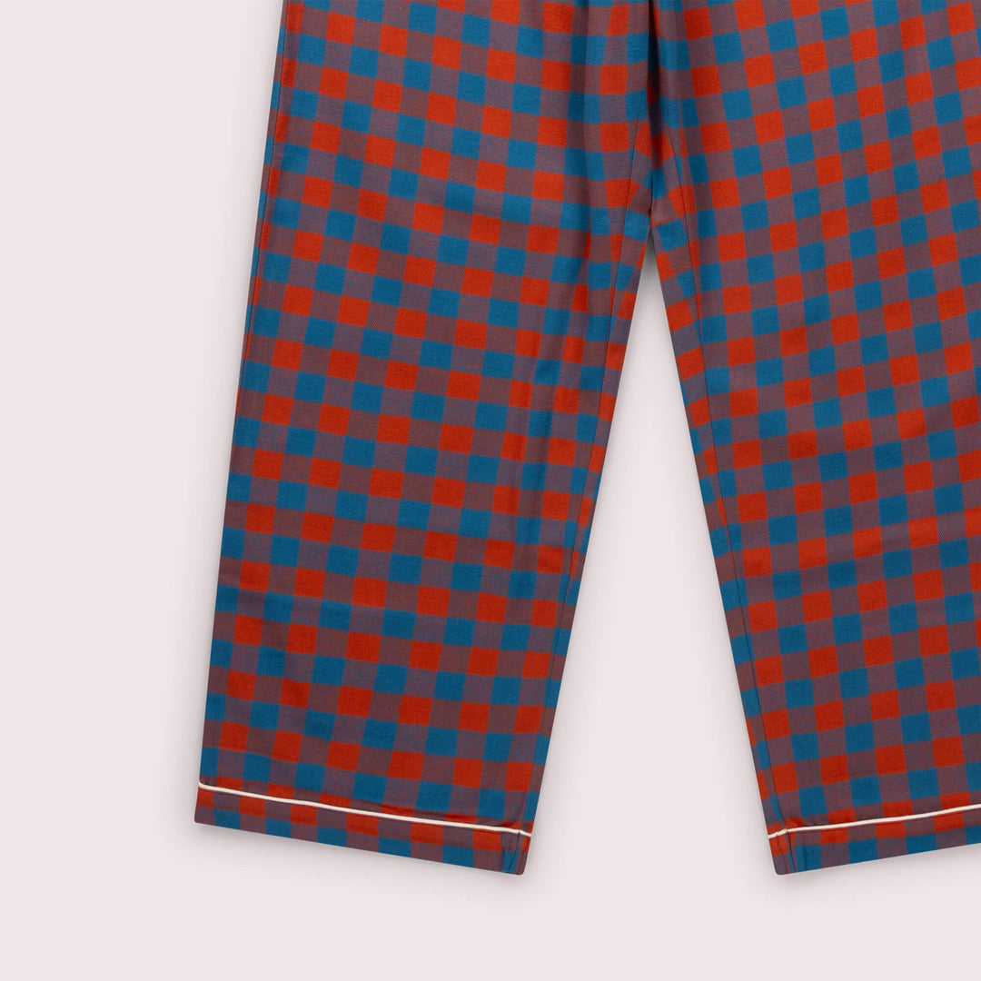 Burnt Ochre Check Adult Classic Pyjamas Multi / X Large