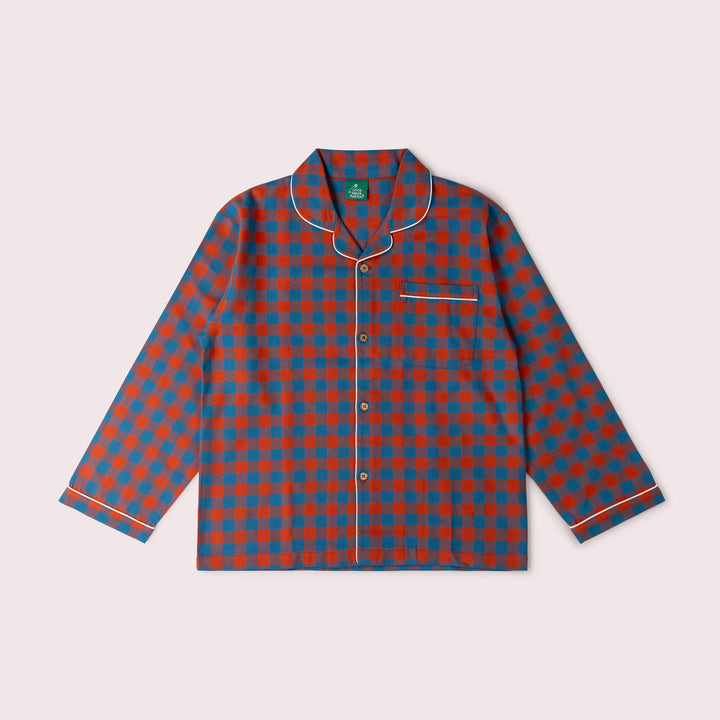 Burnt Ochre Check Adult Classic Pyjamas Multi / X Large