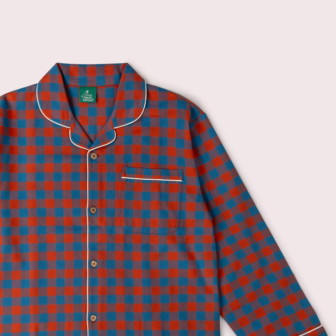 Burnt Ochre Check Adult Classic Pyjamas Multi / X Large