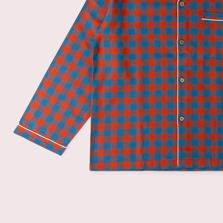 Burnt Ochre Check Adult Classic Pyjamas Multi / X Large